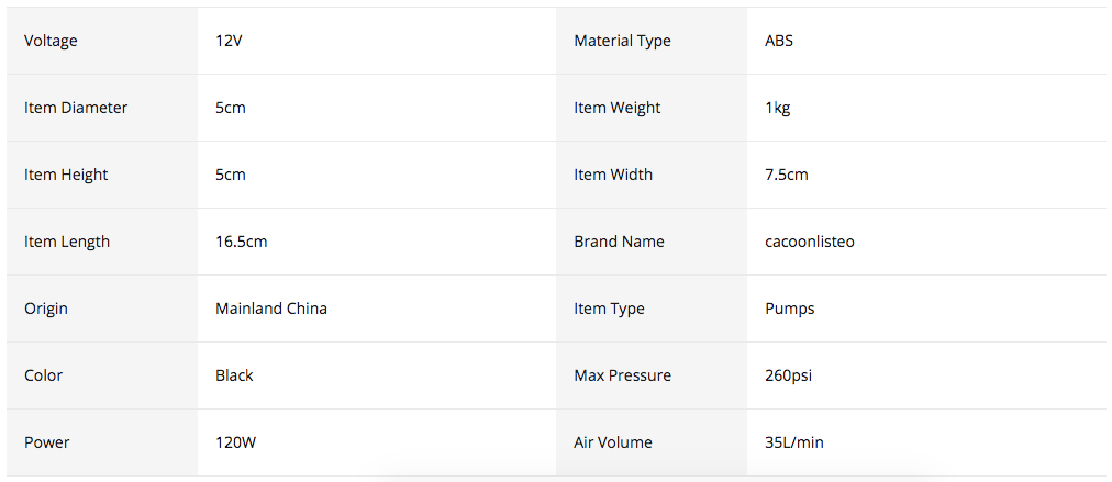 Portable Electric Inflatable Pump for motorcycles